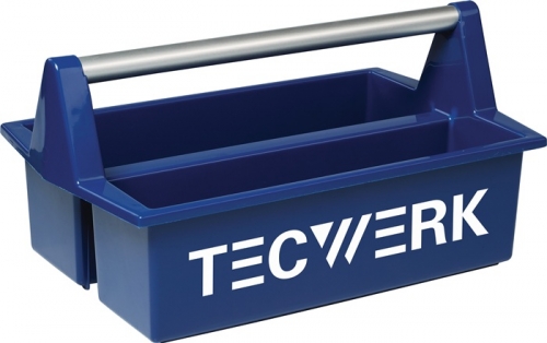 TECWERK Werkzeugtragekasten, Caddy LxB420xH120mm 2 Fächer